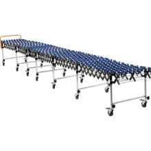 DY-20 plastic wheel  manual gravity expandable roller conveyor for container unloading conveyor